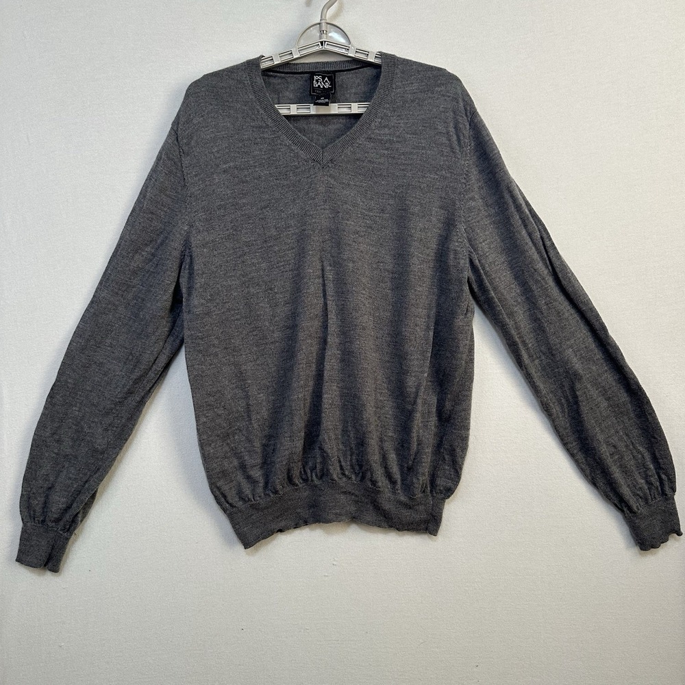 Jos. A. Bank Travelers‎ Collection Men's Merino Wool Grey Sweater XXL